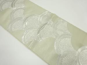 アンティーク　菊青海波模様織り出し袋帯（材料）